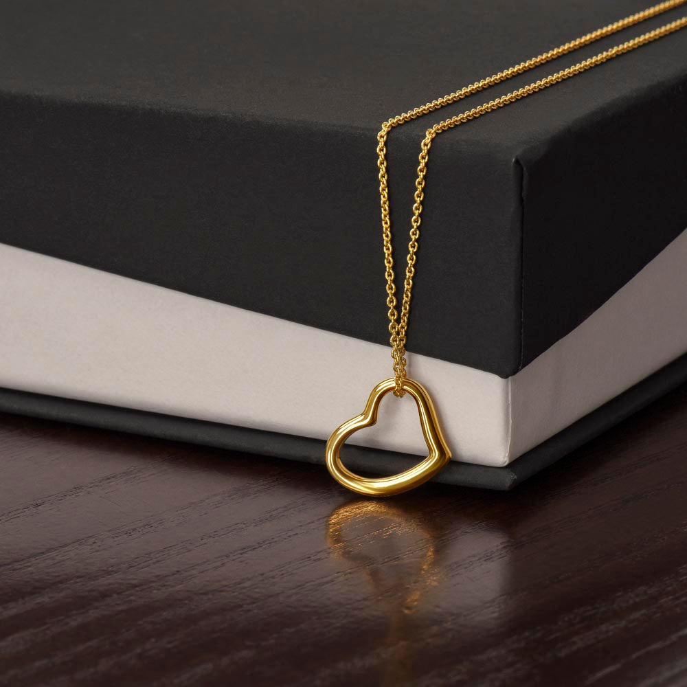 Elegant Gold Heart Pendant Necklace