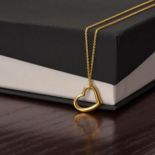 Elegant Gold Heart Pendant Necklace